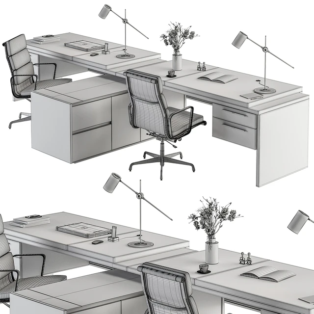 Employee Set - Office Furniture 400 — Скачать