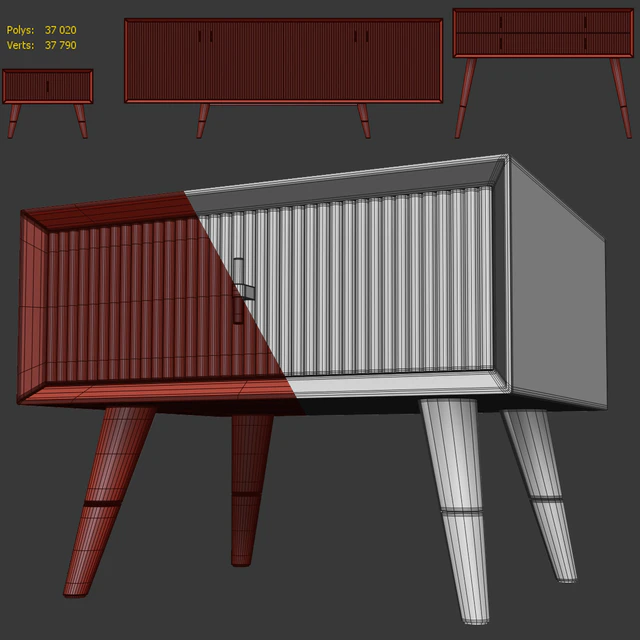 Комод , TV тумба и тумба прикроватная Classi. Nightstand, tv stand by Yildiz Mobilya — Скачать