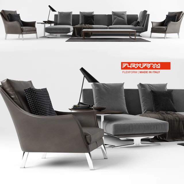 Flexform Set 02 Evergreen Sofa — Descargar