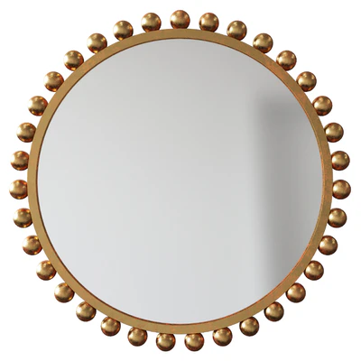Uttermost Cyra Matte Wide Round Wall Mirror — Ver 2