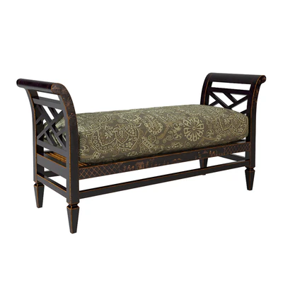 Baker chinoiserie bench 307-56-7 — Ver 3