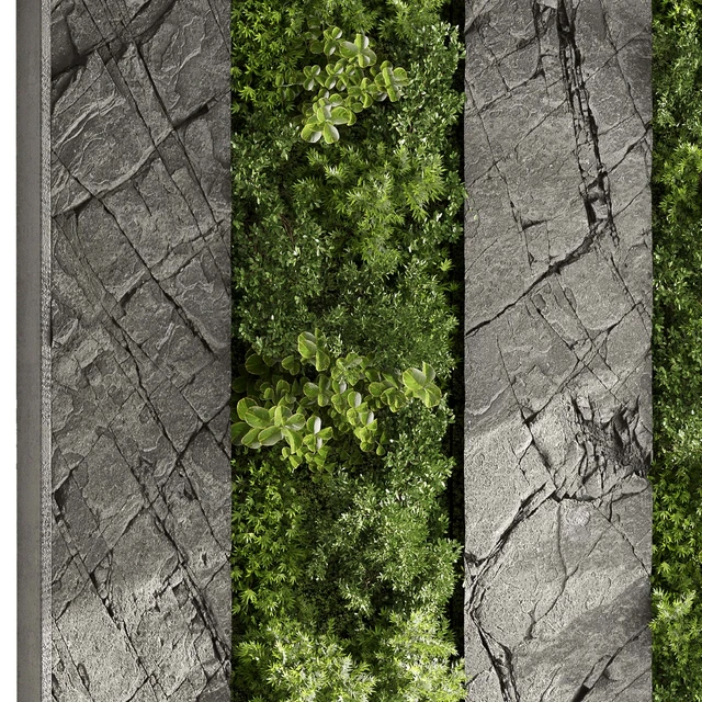 Vertical Wall Garden With Rock frame - 27 — Descargar