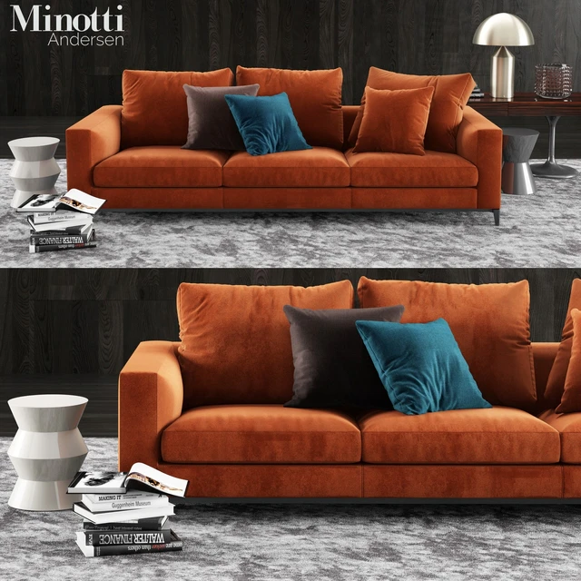 Minotti Andersen Sofa 3 — Скачать