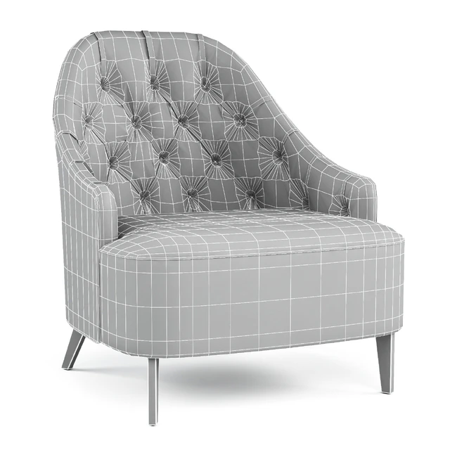 Armchair Emilia Capitonne — Descargar