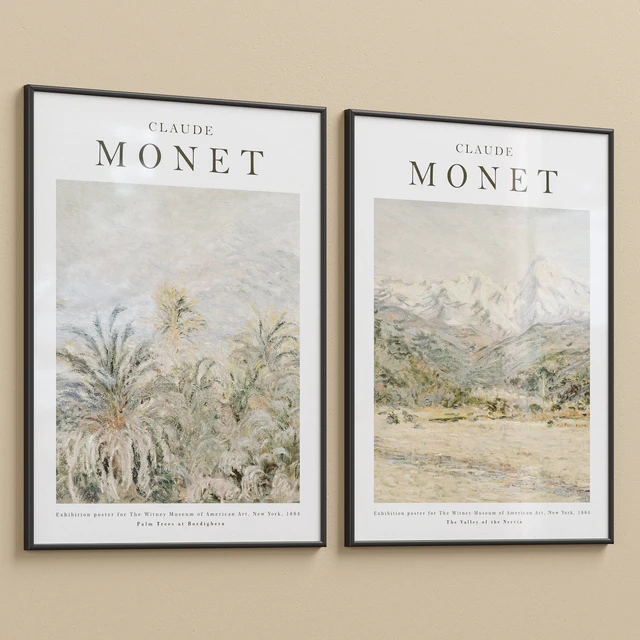 Monet Vintage Exhibition Poster P-610 — Скачать