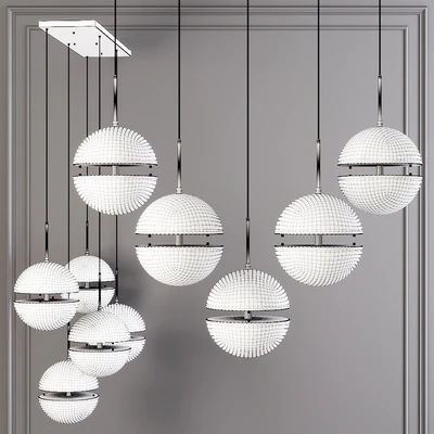 Restoration Hardware HEMISPHERE 5-LIGHT LINEAR CHANDELIER Nickel — Вид 2