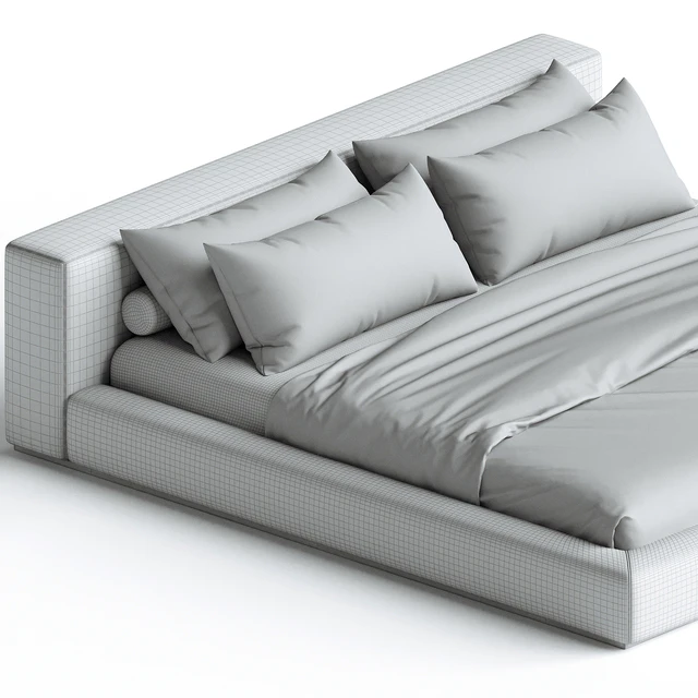 Groundpiece bed by Flexform — Скачать