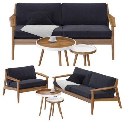 Scandinavian sofa and chair — Вид 1