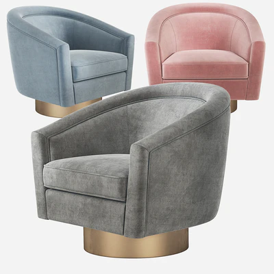 Eichholtz Catene Swivel Barrel Chair — Ver 4
