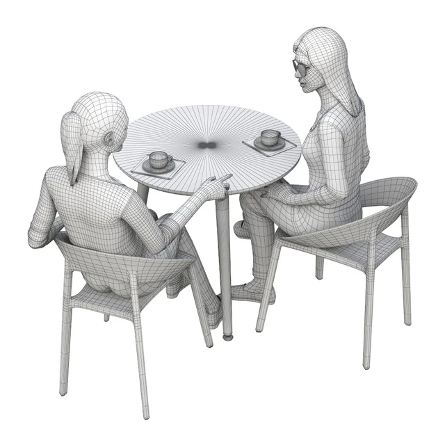 Girls in a cafe — Descargar