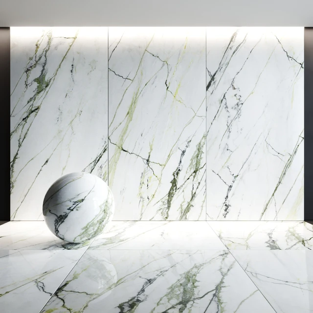 Ceramic Tiles Urbatek Porcelanosa Xlight Calacatta Green — Descargar