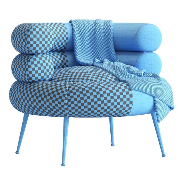 White Barrel Lounge Chair — Скачать