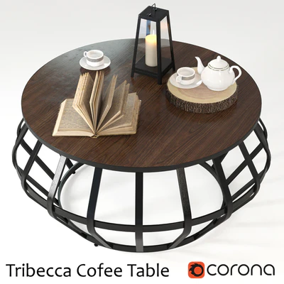 Tribecca Metall Frame Round Cofee Table — Вид 2