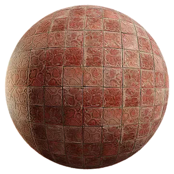 red patterned tiles 001 — Descargar