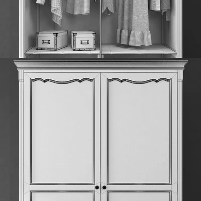 Wardrobe Leontina beige. Whatnot — Ver 3