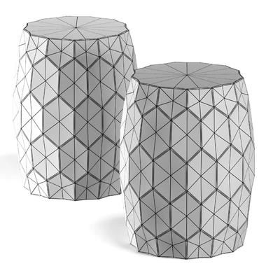 Brass black side table — Ver 2