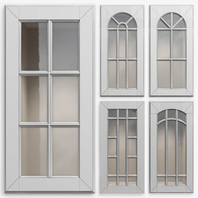 Cabinet Doors Set 4 / Glass kitchen fronts — Ver 2