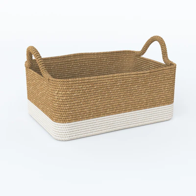 Large Beach House Bin Natural — Descargar