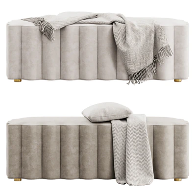 Upholstered Bench by Entryway — Ver 7