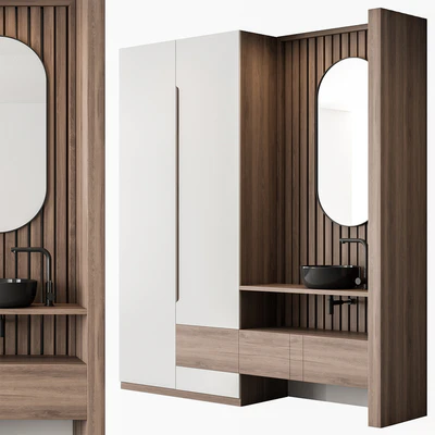 Bathroom Set Stone Wall - Set 60 — Вид 1