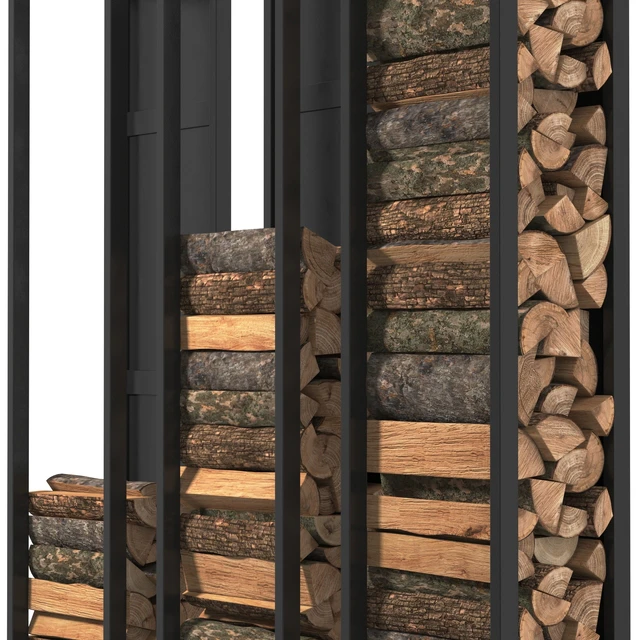 Wall firewood rack D790BK — Descargar
