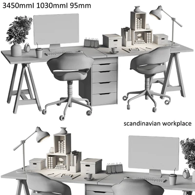 scandinavian workplace — Вид 4