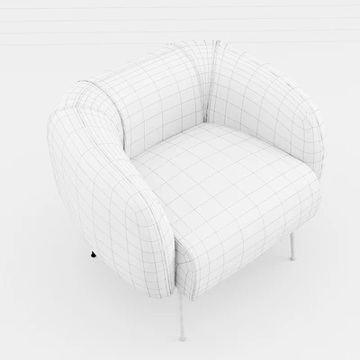 Allie Chair Velour Petro - Plum — Ver 3