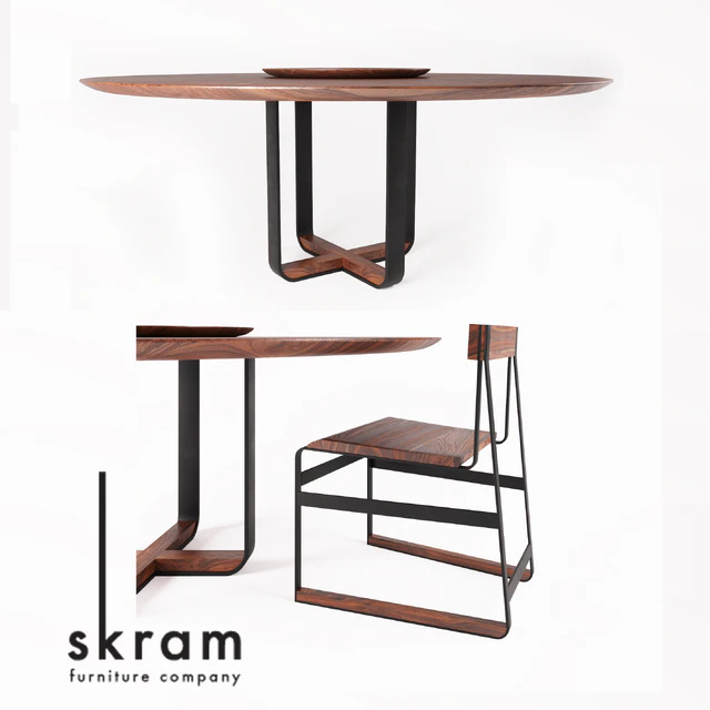 SKRAM / piedmont round dining table / piedmont # 3 chair — Descargar