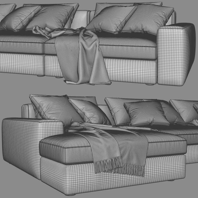 Poliform Dune Chaise Longue Sofa 2 — Скачать