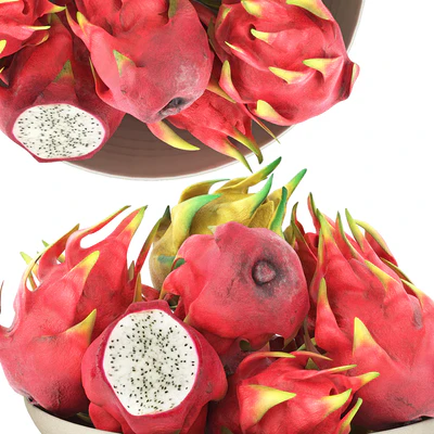bowl of dragon fruits — Ver 3