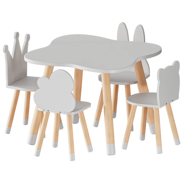 FUN Wooden Kids Table and Chairs Set — Download