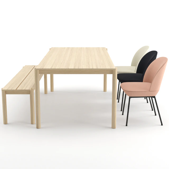 Oslo chair + Linear wood table + bench by MUUTO — Descargar