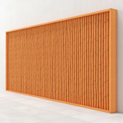 Декор из бамбука в большой раме / Bamboo decor Big frame Final — Вид 3