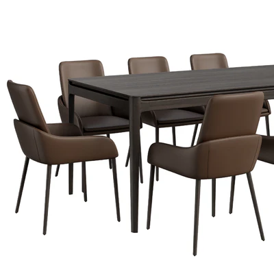 YACHTLINE Twiggy Table, Chelsea Chairs — Ver 4