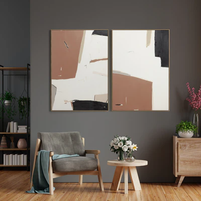 Plaster Two Photo Frame E-29 — Ver 7