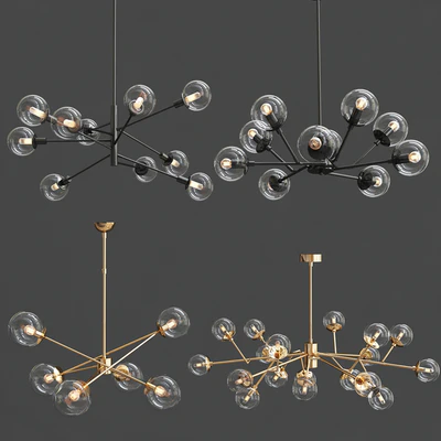 Collection of Glass Chandelier 2 — Ver 1