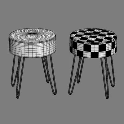 Duhome Modern Velvet Upholstered Ottoman — Вид 3