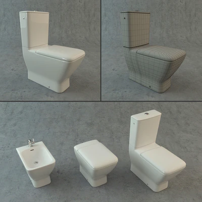 Toilet and bidet Laufen Palace — Ver 3