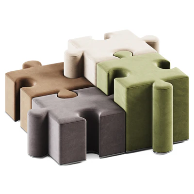 Puzzles Pouf by BuzziPuzzle / Pouf — Ver 4
