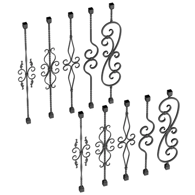 Wrought Iron Bundle No2 Railing — Descargar