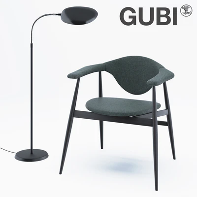 Gubi Masculo Chair with wooden frame — Ver 1