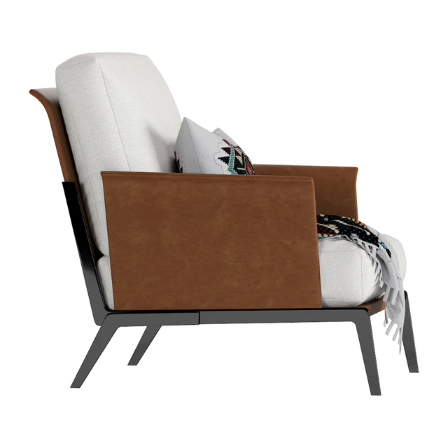 Happy hour armchair Flexform leather — Descargar