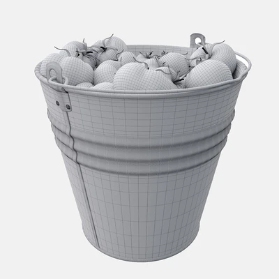 Bucket with tomatoes — Ver 2