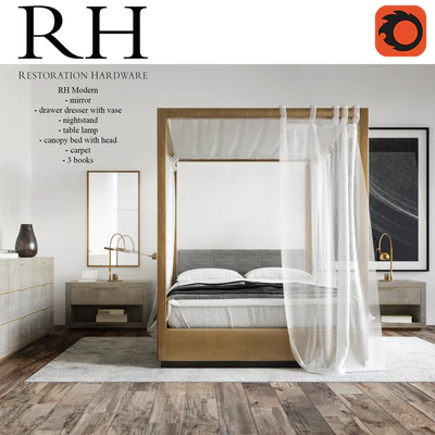 Restoration Hardware Modern Bedroom — Ver 1