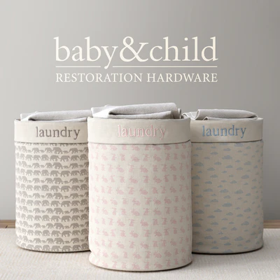 RH / NURSERY CANVAS HAMPER — Ver 1