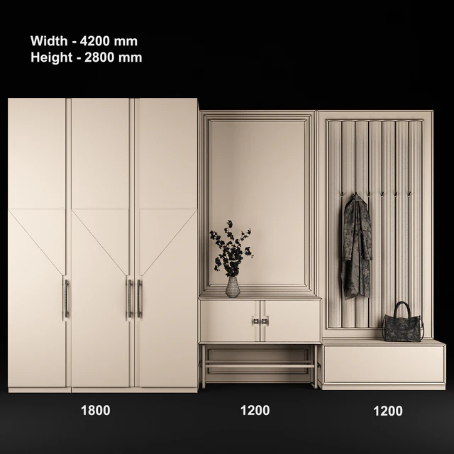 Furniture composition for hallway 65 — Descargar