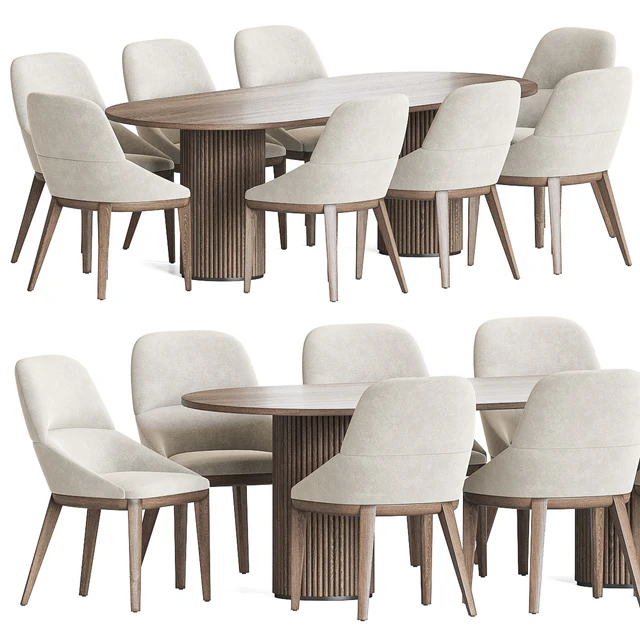 Queen Chair Campbell Table Dining Set — Скачать