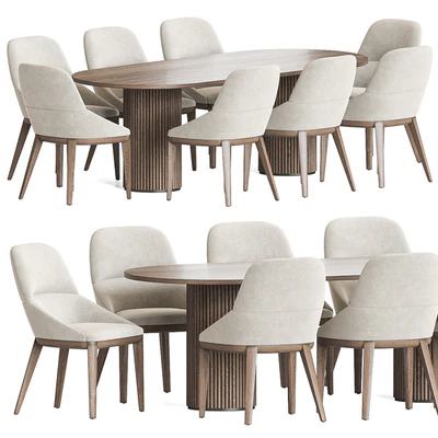 Queen Chair Campbell Table Dining Set — Вид 1