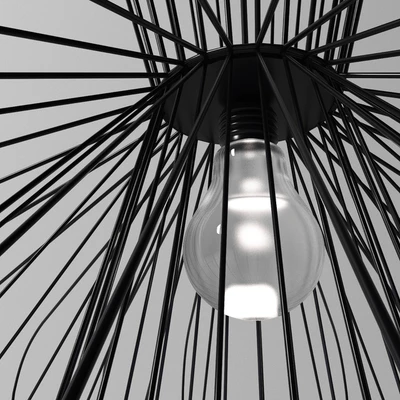 Lamp Parachute Composizione 2 - Nero — Ver 3