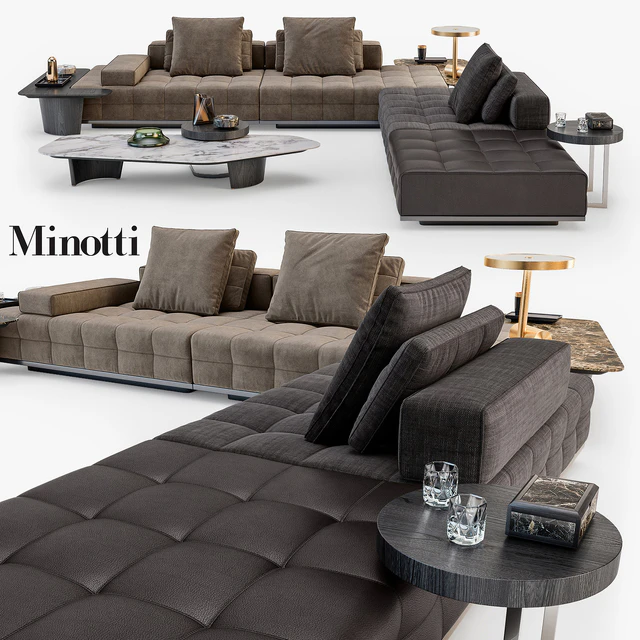 Minotti Lawrence Clan seating system set 01 — Descargar